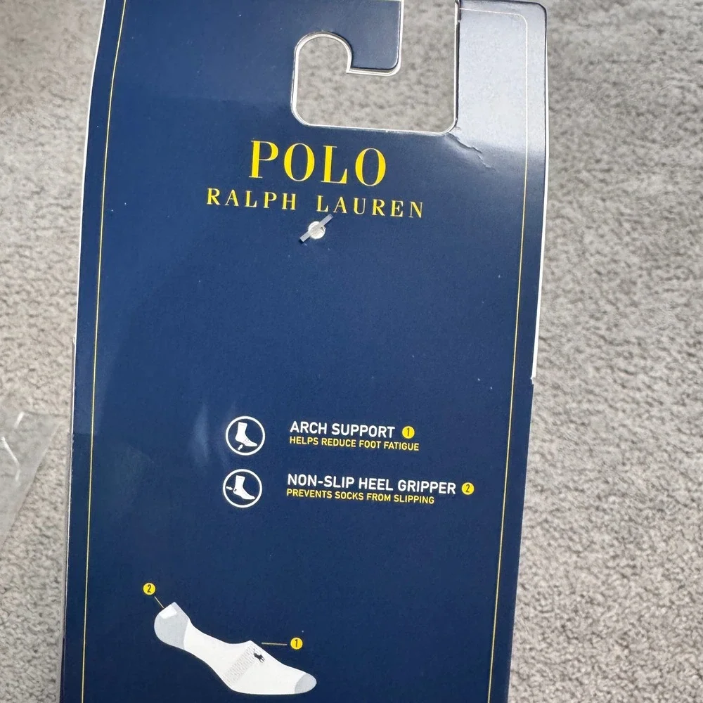 NEW Polo Ralph Lauren Brown XL Sock Liners 3Pair Tan Shoe 12-17